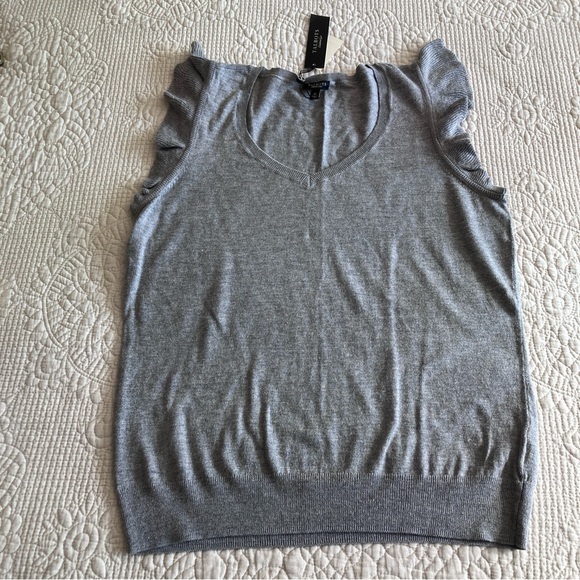 Talbots Sweaters - NWT Talbots cotton mix sweater vest/top w/flutter cap sleeve.